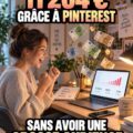 Femme utilisant Pinterest pour gagner de l'argent