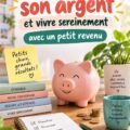 Femme examinant un budget avec un ordinateur portable et un carnet.