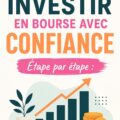 Une femme souriante en train d'étudier des graphiques d'investissement en bourse sur son ordinateur.