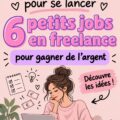 Femme travaillant sur un ordinateur à domicile, explorant des idées de jobs freelance.