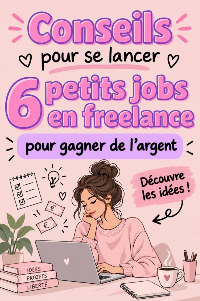 Femme travaillant sur un ordinateur à domicile, explorant des idées de jobs freelance.