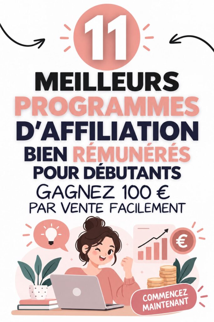 Une femme souriante travaillant sur un ordinateur pour le marketing d'affiliation.