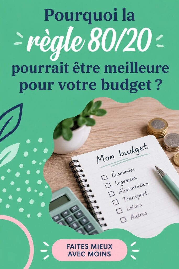 Illustration d'une femme analysant son budget avec la méthode 80/20.