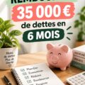 Une femme consultante son budget pour rembourser ses dettes